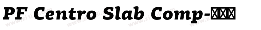 PF Centro Slab Comp字体转换